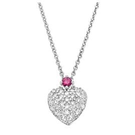 Viventy 789258 Damen-Halsschmuck Silber 925 Herz Zirkonia