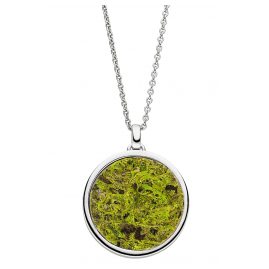 Viventy 783272 Silver Ladies' Necklace Pendant with Moss / Cornflowers