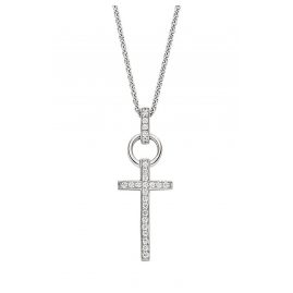 Viventy 780922 Damen Silber-Collier mit Kreuz
