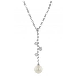 Viventy 783848 Damen-Halskette Silber 925 mit Perle + Zirkonias