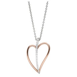 Viventy 782832 Ladies' Necklace Heart Silver 925 Two Tone