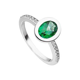 Viventy 783791 Ladies' Ring with Green Stone