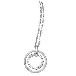 Viventy 785152 Damen-Halskette 925 Silber Kreise