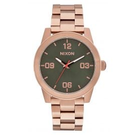 Nixon A919 2283 G.I. SS Rose Gold/Green Damenuhr