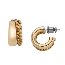 Skagen SKJ1595710 Women's Hoop Earrings Merete Gold Tone