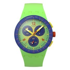 Swatch SUSG101 Armbanduhr Chronograph Flowing Freshly