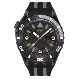 Swatch SSCU09B100 Scubaqua Watch Black Sea Nettle