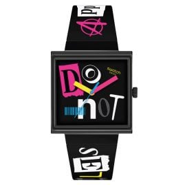 Swatch SO34B100 Watch Pierced Edge