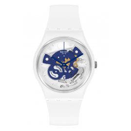 Swatch SO31W103 Armbanduhr Time To Blue Small