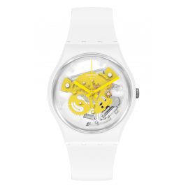 Swatch SO31W105 Wristwatch Time To Yellow Small