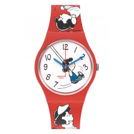 Swatch SO28Z106 Wrist Watch Peanuts Klunk!