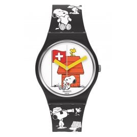 Swatch SO28Z107 Armbanduhr Peanuts Snoopy Grande Bracchetto