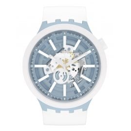 Swatch SB03N103 Big Bold Ceramic Wristwatch Whice