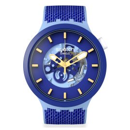 Swatch SB05N105 Big Bold Armbanduhr Bouncing Blue