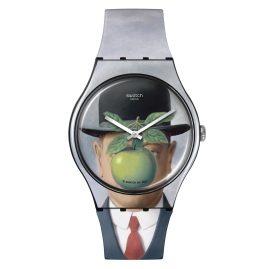 Swatch SUOZ350 Armbanduhr Le Fils De L'Homme by Rene Magritte
