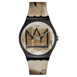 Swatch SUOZ355 Armbanduhr Untitled By Jean-Michel Basquiat
