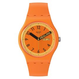 Swatch SO29O700 Watch Proudly Orange