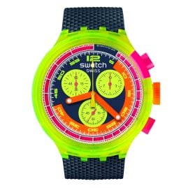 Swatch SB06J100 Wristwatch Chronograph Neon to the Max