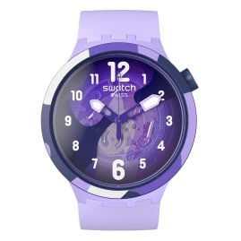 Swatch SB05V101 Big Bold Watch Look Right Thru Violet