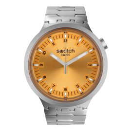 Swatch SB07S103G Armbanduhr Big Bold Amber Sheen