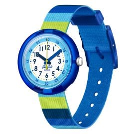 Flik Flak FPNP112 Children's Wristwatch Stripy Blue