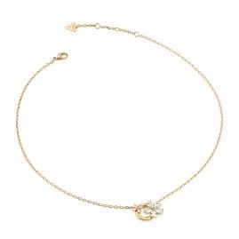 Guess JUBN05102JWYG Damen-Kette Lily Flowers Circle Goldfarben