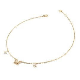Guess JUBN05112JWYG Damen-Kette Lily Butterfly Goldfarben