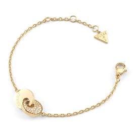 Guess JUBB05220JWYGS Damenarmband Two Links Pavée Goldfarben S