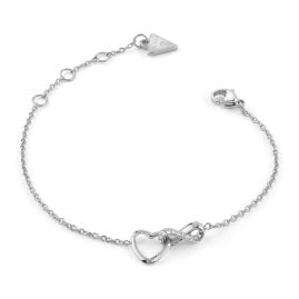Guess JUBB05531JWRHS Damen-Armband Infinity Herz S
