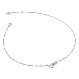 Guess JUBN05530JWRH Damen-Kette Herz Unendlichkeit Silberfarben