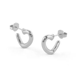 Guess JUBE05535JWRHT/U Women's Hoop Earrings Heart