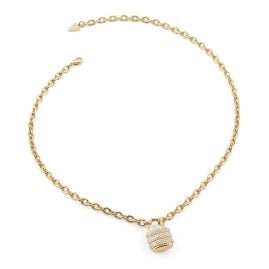 Guess JUBN05415JWYGT/U Women's Necklace Lock Pavé Gold Tone