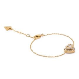 Guess JUBB05550JWYGS Damen-Armband Herz Pave Goldfarben S