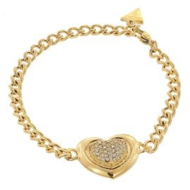Guess JUBB05456JWYGS Damen-Armband Herz Pave Goldfarben S