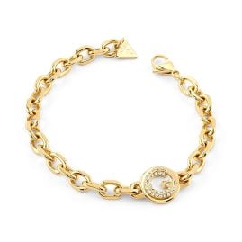Guess JUBB05438JWYGS Women's Bracelet G Coin Gold Tone S