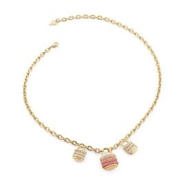Guess JUBN05403JWYGPKT/U Women's Necklace Pavée Padlock Gold Tone