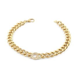 Guess JUBN05432JWYGT/U Women's Necklace Pavé Gold Tone