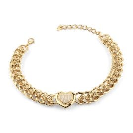 Guess JUBN05453JWYGT/U Damen-Kette Multi Heart Goldfarben