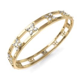 Guess JUBB05497JWYGS Women's Bangle Multi Crystals Gold Tone S