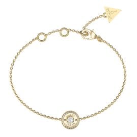 Guess JUBB05555JWYGS Damen-Armband Coin Pave Goldfarben S