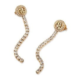 Guess JUBE05144JWYG Damen-Ohrringe Paradise Tennis Goldfarben