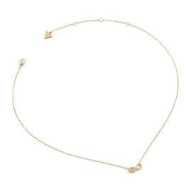 Guess JUBN06047JWYGT/U Damen-Kette Unendlichkeitszeichen mit Herz Goldfarben