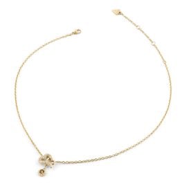 Guess JUBN06051JWYGT/U Damen-Kette Herz mit Kristallen Goldfarben