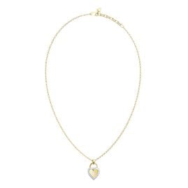 Guess JUBN06060JWYGRHT/U Damen-Halskette Herz Schloss Goldfarben