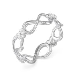 Guess JUBR06050JWRH Damenring Unendlichkeit Silberfarben