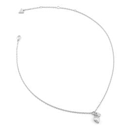 Guess JUBN06359JWRHT/U Women's Necklace Heart Silver-Tone
