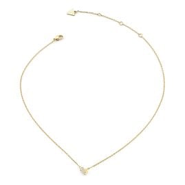 Guess JUBN06370JWYGT/U Women's Necklace Fluid Heart Gold-Tone