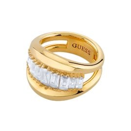 Guess JUBR06319JWYG Women's Ring Baguettes Gold-Coloured