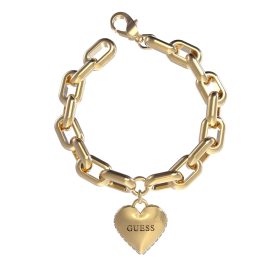Guess JUBB02228JWYG Women's Bracelet with Heart Pendant Gold Tone