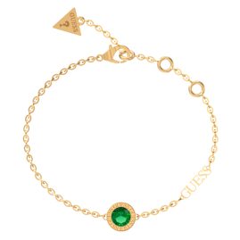 Guess JUBB02246JWYGEM Damen-Armband Grün/Goldfarben